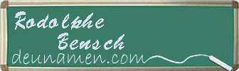 Rodolphe Bensch Visitenkarte